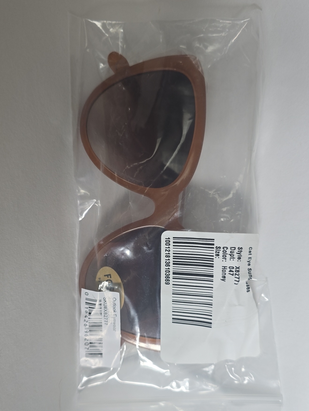 Fossil Honey Brown Sunglasses - Cat Eye